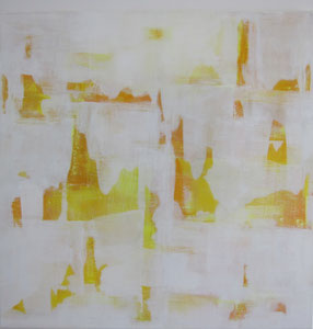Weiß-Gelb                              80x80        2014                         Acryl auf Leinwand