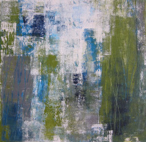   green                                            50x50          2018                  Acryl auf Leinwand