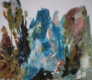 Steinlandschaft  2                                  60x70     2020             Acryl auf Leinwand