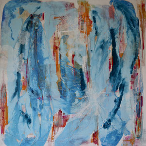 flower power 2                                        70x70       2022              Acryl auf Leinwand