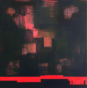 Gewitter                       80x80         2013             Acryl auf Leinwand