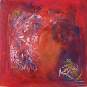 Rot                               40x40          2012             Acryl auf Leinwand