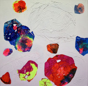 soap bubbles 1                                      50x50        2021                Acryl auf Leinwand