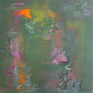 Garten                          80x80          2015             Acryl auf Leinwand