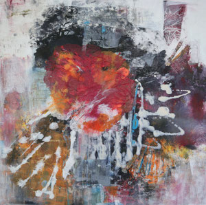 sun energy                                              70x70      2022              Acryl/Tusche auf Leinwand