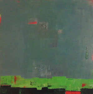Grünes Land                80x80           2012             Acryl auf Leinwand