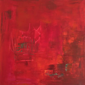ROT                             40x40          2013              Acryl auf Leinwand