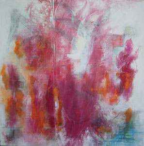 flower power 1                                        70x70      2022               Acryl auf Leinwand