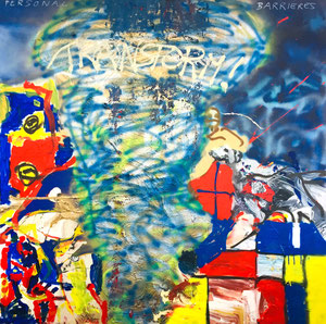 Transform your personal barriers!  Malerei auf Leinwand  200 x 200 x 4 cm