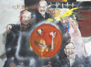 Love Experts  2009/2008  Malerei auf Leinwand  130 x 160 x 2 cm, Privatsammlung