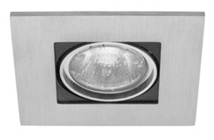 Inbouwspot square alu