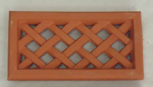 Grille aération croisillon 12x23