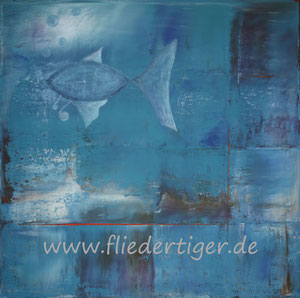 Fisch • Acryl auf Leinwand • 50 cm x 50 cm • 200 Euro