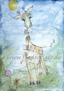 Giraffe • Acryl auf Leinwand • 50 cm x 70 cm