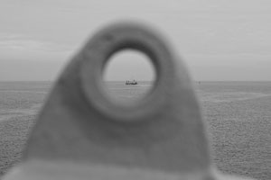 Entferntes Baggerschiff
