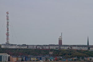 Blick auf Helgolands Hafenmeile