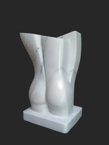 Marble Body's kant 1 - marmer - 50x30 cm - 2011 (verkocht)