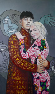 Junges Paar, Öl auf Leinwand, 60x100cm (2021)