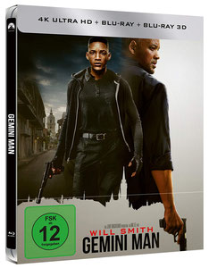 Gemini Man - 3D Blu-ray - Bluray - UHD - Steelbook [Limited Edition](exklusiv bei Amazon.de) Will Smith, Clive Owen Ang Lee 