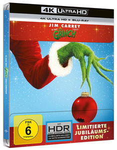 Der Grinch (Limitiertes Steelbook) 4k UHD + Blu-ray Jim Carrey