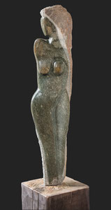 Female Duality - serpentijn - 105 cm  (verkocht)