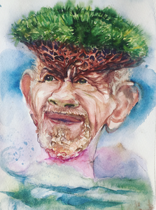 'Portrait of Jack Fresco' 2018 , size 20/30 cm, watercolour on paper, possible for print