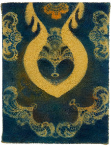 Selbstehrung, 2023 / Ölfarbe auf Frotte / 40x30 cm