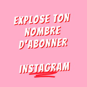 + d'abonner INSTAGRAM