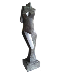 Muze - Schoonheid en kracht - brons 95x20x20 cm -beschikbaar