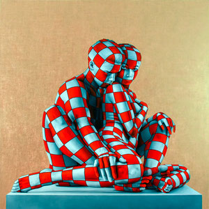 Il Nido, Oil on canvas 2023, 100x100 cm