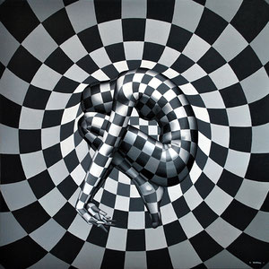 Danilo Martinis, SG510, oil on canvas, 90x90 cm