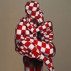 Danilo Martinis, NC 418, oil on canvas, 100x80 cm
