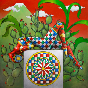 Oil on canvas 2023, 70x70 cm