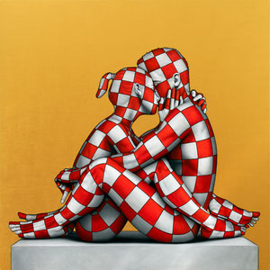 Eros, oil on canvas 2022, 100x100 cm