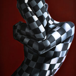 Danilo Martinis, Sadness, oil on canvas, 100x70 cm