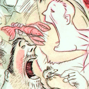 Illustration: "Mahlzeit" (Detail), Wimmelbild.