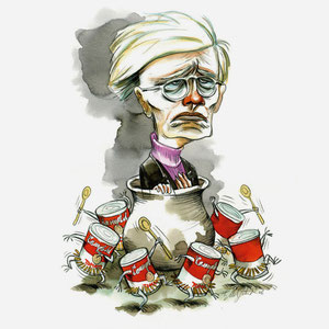 Illustration: "Andy". Kunde: Süddeutsche Zeitung.