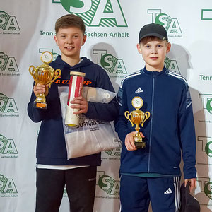 1. Platz Tom Albrecht, 2. Platz Niko Köthe bei der U12 männlich