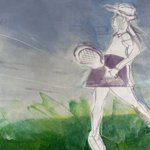 Love, melted crayon on paper, 24" X 18", 2023 (private collection)