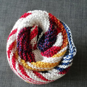 Nord Nord Bunt / Tuch gestrickt und fotografiert von Anja Horn