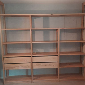 bibliotheque etagere frene massif vendee