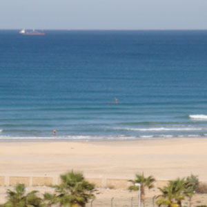 La plage en automne