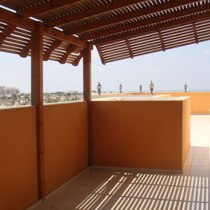 accès terrasse de la 2ème chambre