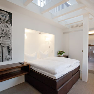 Bett in der Juniorsuite