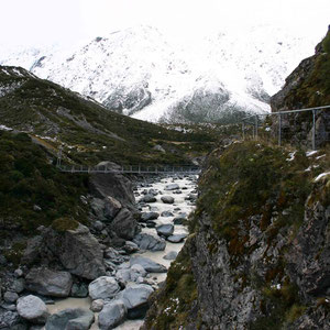 Gletscherbach aus dem Hooker Glacier