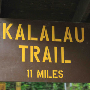 Startpunkt des Kalalau Trail am Ke´e Beach
