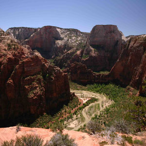 Blick ins Zion Valley