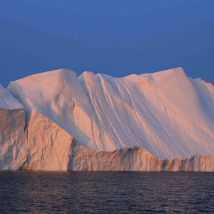 Gigantische Brocken Eis