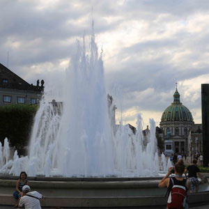 Brunnen im Garten von Schloss Amalienborg