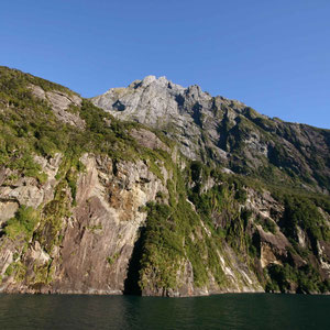Felswände auf dem Milford Sound